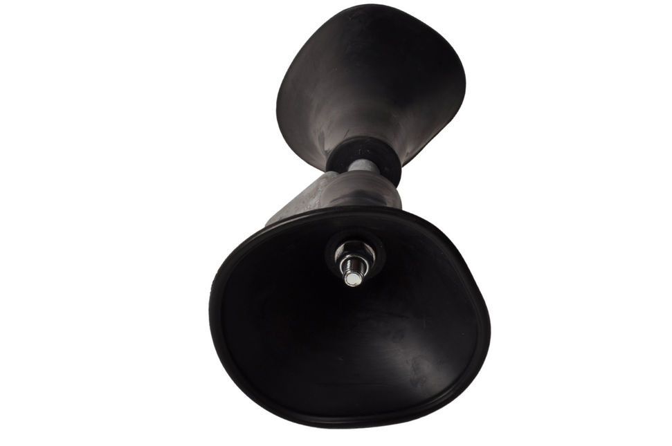 Cantonal Premium kwaliteit trompet rollen set - zwart - voor rubberboot - 400x140x140 mm