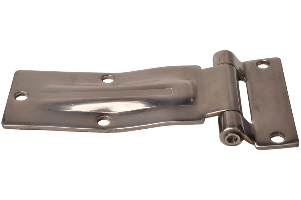 Cantonal RVS gebogen deur scharnier 180mm