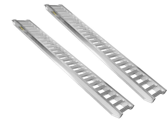 Cantonal Set aluminium oprijplaten - 4000 kg - 3500x450x140 mm