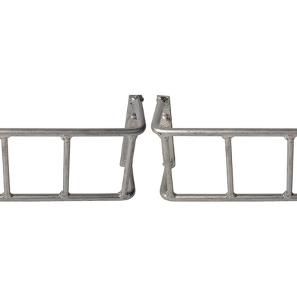 Cantonal Set van 2 beschermrekken achterlicht staal - 225x110x65 mm