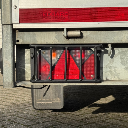 Cantonal Set van 2 zwarte stalen beschermrekken - 250x140x65 mm - geschikt voor grote achterlichten