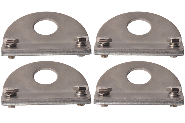 Cantonal Sjoroog 90x74 mm - inclusief tegenstuk 90x18x6 mm - geschikt voor Anssems aanhanger - set van 4 stuks