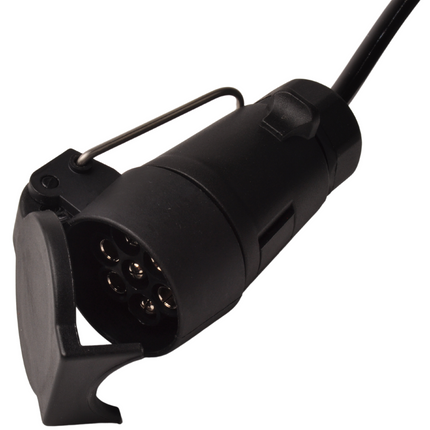 Cantonal Spiraal verlengkabel 7 aderig met 1x 7-polige stekker en 1x 7-polige contrastekker - 70 tot 175 cm