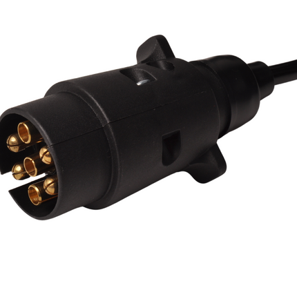 Cantonal Spiraal verlengkabel 7 aderig met 1x 7-polige stekker en 1x 7-polige contrastekker - 70 tot 175 cm