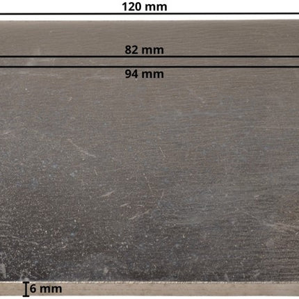 Cantonal Stroppenplaat 120x80x6 mm