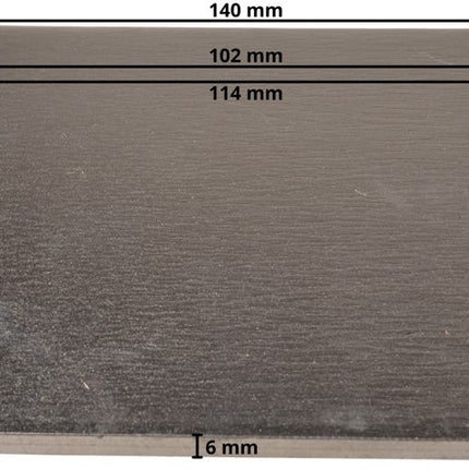 Cantonal Stroppenplaat 140x100x6 mm