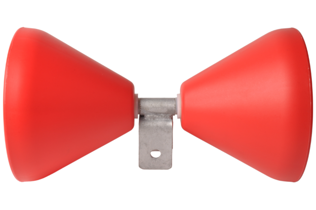 Cantonal Trompetrollen set voor rubberboten - rood - kunststof 320 mm