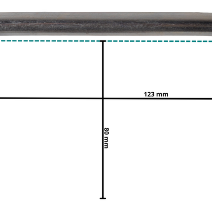 Cantonal U-bout / U-beugel strop M12 80x123 mm