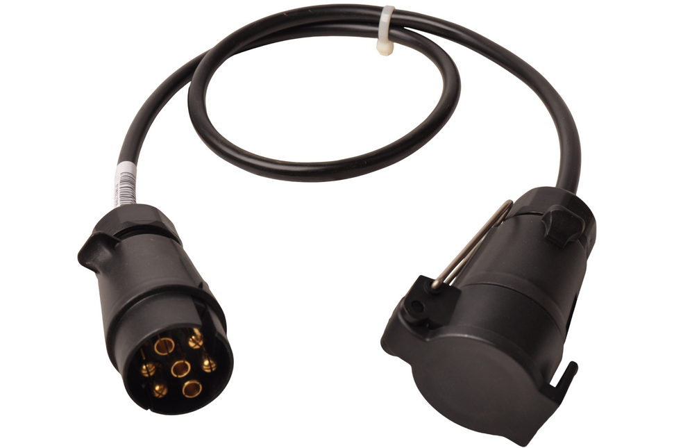 Cantonal Verlengkabel 1 meter 7 aderig met 7-polige stekker & 7-polige contrastekker - 100 cm