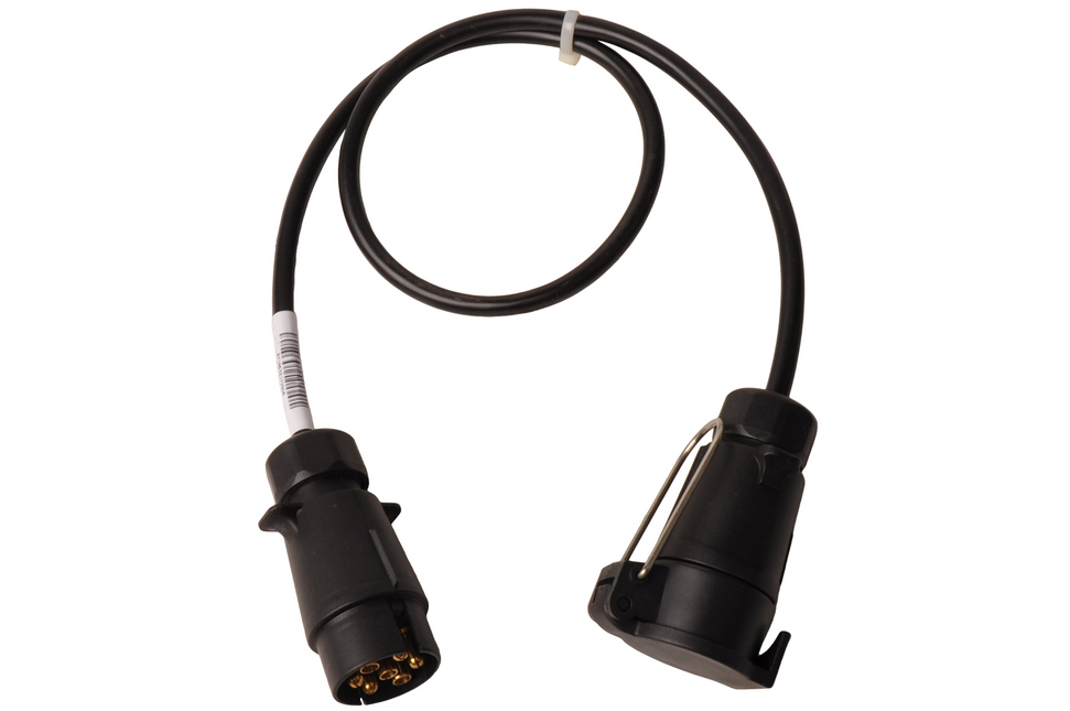 Cantonal Verlengkabel 1 meter 7 aderig met 7-polige stekker & 7-polige contrastekker - 100 cm