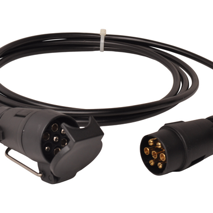 Cantonal Verlengkabel 3 meter 7 aderig met 7-polige stekker & 7-polige contrastekker - 300 cm