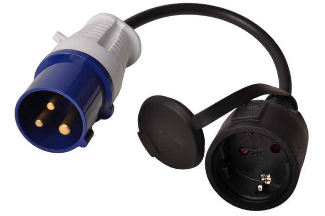 Cantonal Verloopstekker camping - CEE naar schuko stekkerdoos