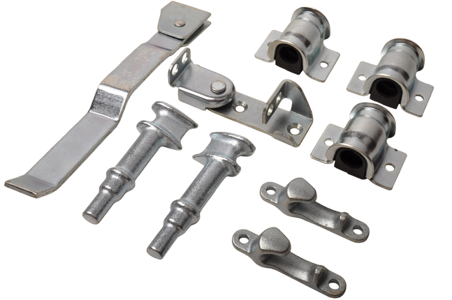 Cantonal Verzinkte draaistangsluiting - rechts - voor Ø22 mm stang