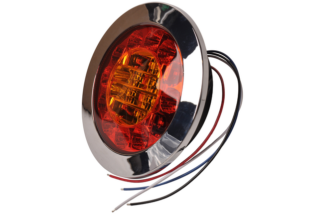 Cantonal Verzonken chromen achterlicht 155,4x42,7 mm