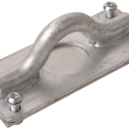 Cantonal Vloeroog met tegenplaat - verzinkt stalen materiaal - geschikt voor Ifor Williams GX Plant trailer modellen