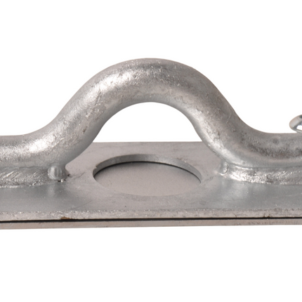 Cantonal Vloeroog met tegenplaat - verzinkt stalen materiaal - geschikt voor Ifor Williams GX Plant trailer modellen