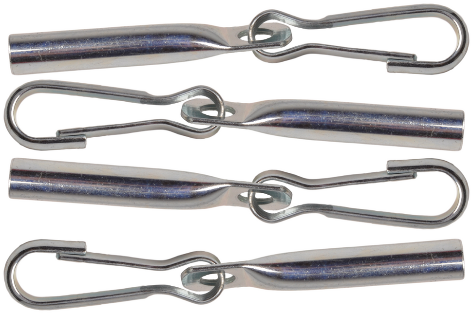 Cantonal Zeilsluiting met haak voor touw en snoeren (8 mm) - 4 stuks