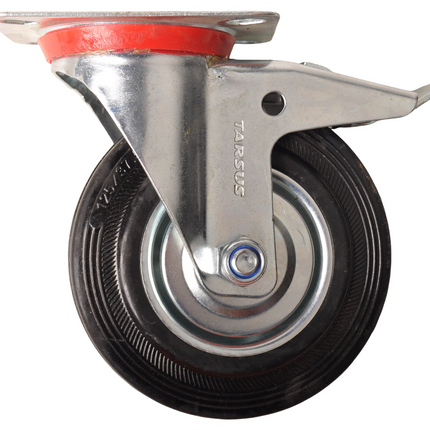 Cantonal Zwenkwiel met rem - 100 kg - totale hoogte: 150 mm