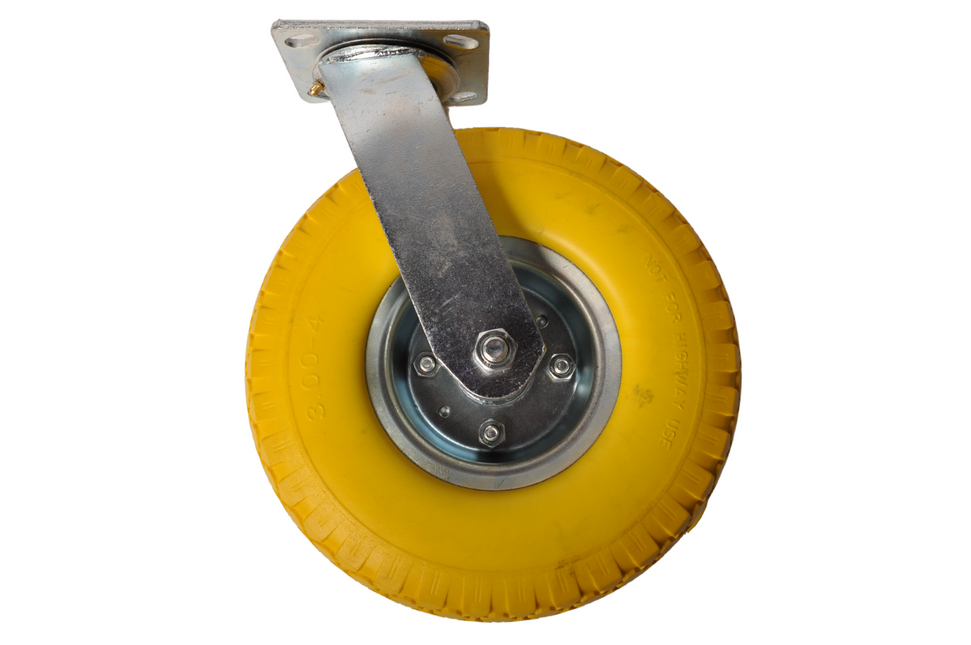 Cantonal Zwenkwiel PU 300x4 - 80 kg - totale hoogte 300 mm