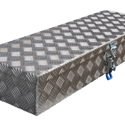 De Haan De Haan Box HM - 900x320x150 mm - waterdichte en stofdichte aluminium traanplaat disselbak - voorzien van spansluiting