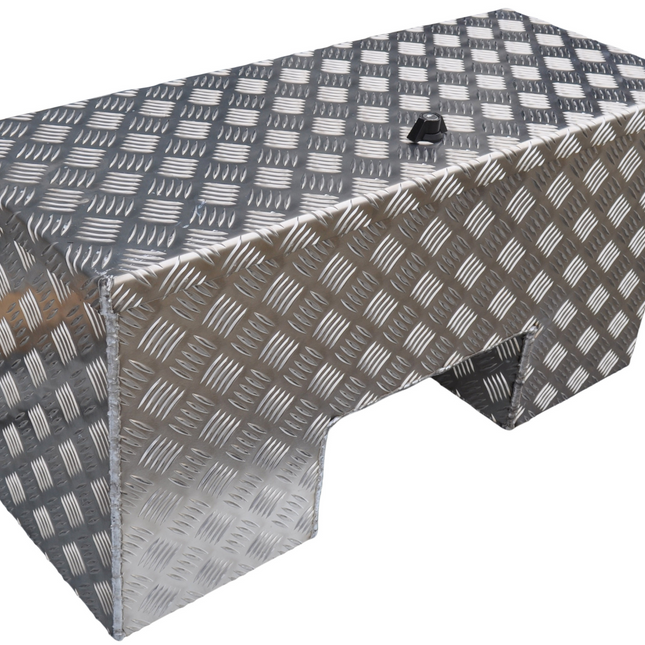 De Haan DE HAAN BOX IN - 800x350x400 mm -  aluminium traanplaat disselbak - voorzien van vlinderslot