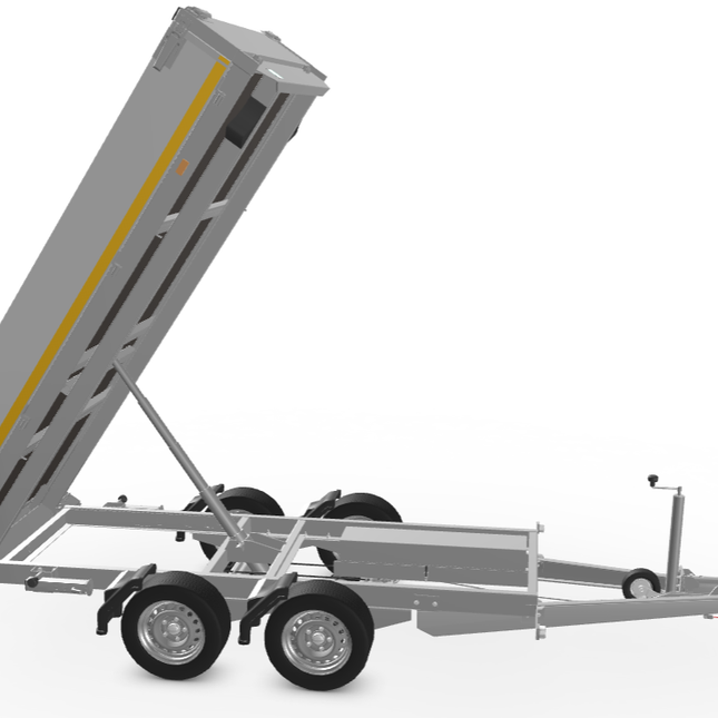 Eduard 310x160 cm - 2700 kg bruto laadvermogen - 63 cm laadvloerhoogte - elektrische bediening - 30 cm borden -  inclusief oprijplaten