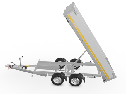 Eduard 310x160 cm - 2700 kg bruto laadvermogen - 63 cm laadvloerhoogte - elektrische bediening - 30 cm borden -  inclusief oprijplaten