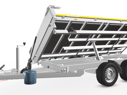 Eduard Eduard 3-zijdige kipper - 2700 kg bruto laadvermogen - 63 cm laadvloerhoogte -  handpomp - 310x160 cm - inclusief uitzetsteunen