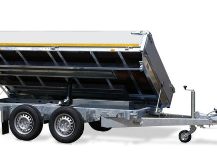 Eduard Eduard 3-zijdige kipper 3500 kg - elektrisch, extern laden, afstandsbediening 330x180 cm - inclusief lichte en sterke aluminium oprijplaten & steunpoten