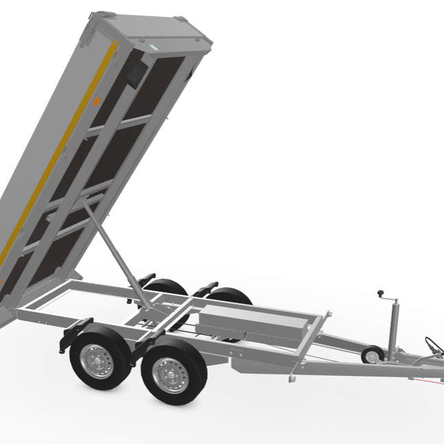 Eduard Geremde Eduard achterwaardse Kipper - 310x160 cm - 2500 kg - 72 cm laadvloerhoogte