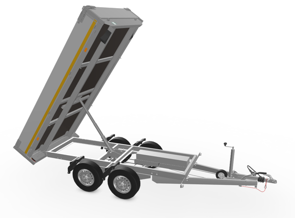 Eduard Geremde Eduard achterwaardse Kipper - 310x160 cm - 2500 kg - 72 cm laadvloerhoogte