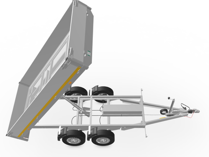 Eduard Geremde Eduard achterwaardse Kipper - 310x160 cm - 2500 kg - 72 cm laadvloerhoogte