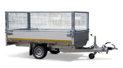 Eduard Geremde Eduard achterwaartse kipper - 256x150 cm - 1350 kg bruto laadvermogen - elektrisch, extern laden met afstandsbediening - 63 cm laadvloerhoogte