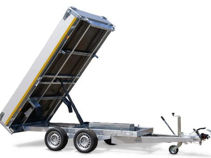 Eduard Geremde Eduard achterwaartse kipper - 256x150 cm - 2000 kg bruto laadvermogen - elektrisch, extern laden met een afstandsbediening - 63 cm laadvloerhoogte