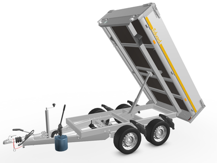 Eduard Geremde Eduard achterwaartse kipper - 256x150 cm - 2700 kg bruto laadvermogen - handpomp - 63 cm laadvloerhoogte