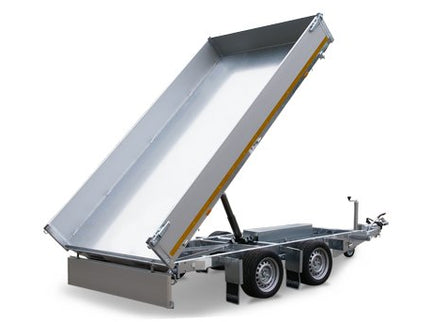 Eduard Geremde Eduard achterwaartse kipper - 310x160 cm - 2700 kg bruto laadvermogen - elektrisch, extern laden - 63 cm laadvloerhoogte - inclusief oprijplaten