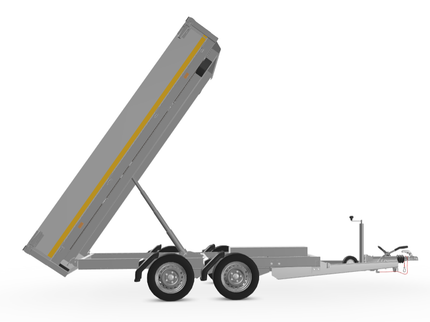 Eduard Geremde Eduard achterwaartse kipper - 310x160 cm - 2700 kg bruto laadvermogen - elektrisch, extern laden - 63 cm laadvloerhoogte