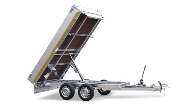 Eduard Geremde Eduard achterwaartse kipper - 310x160 cm - 2700 kg bruto laadvermogen - elektrisch, extern laden, handpomp - 72 cm laadvloerhoogte