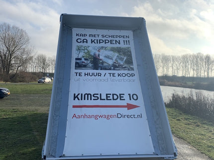 Eduard Geremde Eduard achterwaartse kipper - 310x180 cm - 2000 kg bruto laadvermogen - elektrisch - 72 cm laadvloerhoogte - 30 cm borden