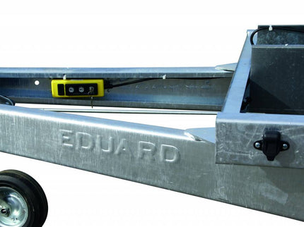 Eduard Geremde Eduard achterwaartse kipper - 310x180 cm - 2500 kg bruto laadvermogen - elektrisch, extern laden - 72 cm laadvloerhoogte - inclusief oprijplaten - 40 cm hoge borden