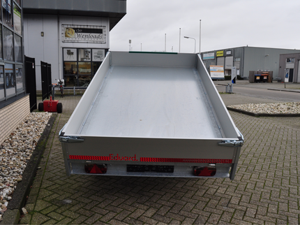 Eduard Geremde Eduard achterwaartse kipper - 310x180 cm - 2700 kg bruto laadvermogen - elektrisch, extern laden + handpomp - 63 cm laadvloerhoogte