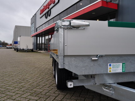 Eduard Geremde Eduard achterwaartse kipper - 310x180 cm - 2700 kg bruto laadvermogen - elektrisch, extern laden + handpomp - 63 cm laadvloerhoogte