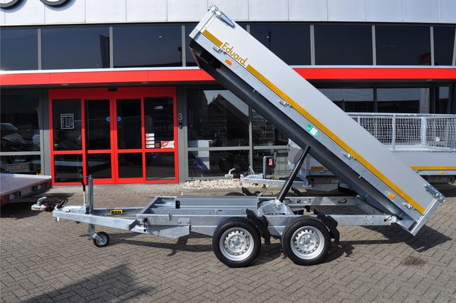 Eduard Geremde Eduard achterwaartse kipper - 310x180 cm - 2700 kg bruto laadvermogen - elektrisch, extern laden - 63 cm laadvloerhoogte