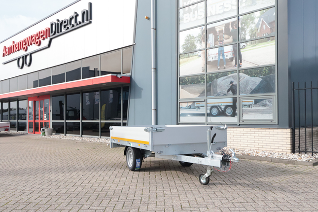Eduard Geremde Eduard plateauwagen - 256x150 cm - 1350 kg bruto laadvermogen - 63 cm laadvloerhoogte - 30 cm borden