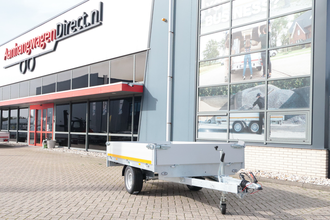 Eduard Geremde Eduard plateauwagen - 256x150 cm - 1500 kg bruto laadvermogen - 63 cm laadvloerhoogte - 30 cm borden