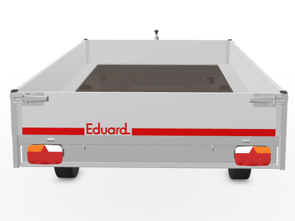 Eduard Geremde Eduard plateauwagen - 310x180 cm - 2000 kg bruto laadvermogen - 72 cm laadvloerhoogte - 30 cm borden