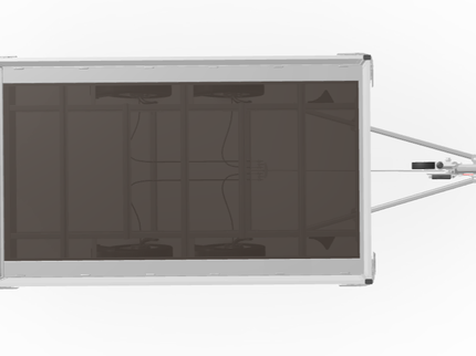 Eduard Geremde Eduard plateauwagen - 310x180 cm - 2000 kg bruto laadvermogen - 72 cm laadvloerhoogte - 30 cm borden