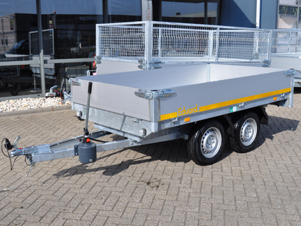 Eduard Ongeremde Eduard achterwaartse kipper - 256x150 cm - 750 kg bruto laadvermogen - handpomp - 72 cm laadvloerhoogte