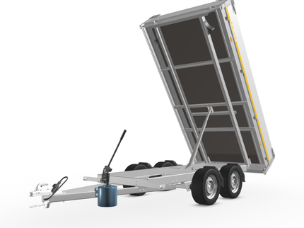 Eduard Ongeremde Eduard achterwaartse kipper - 310x160 cm - 750 kg bruto laadvermogen - handpomp - 63 cm laadvloerhoogte