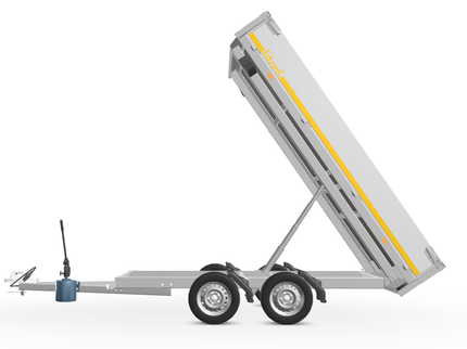 Eduard Ongeremde Eduard achterwaartse kipper - 310x160 cm - 750 kg bruto laadvermogen - handpomp - 63 cm laadvloerhoogte